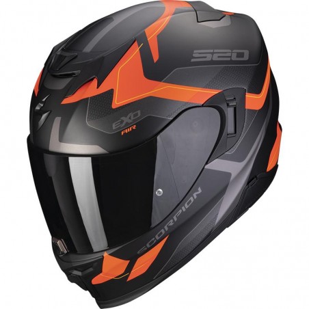 Casque Scorpion Exo-520 Evo Air - Elan - Noir Orange